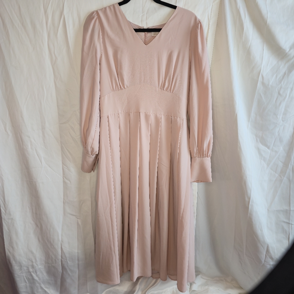 Rachel Parcell Pink A-Line V-Neck Dress